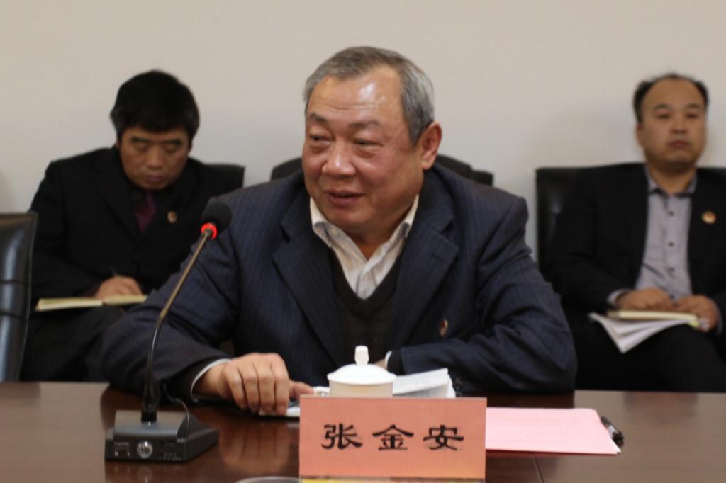 党委书记张金安做表态讲话